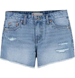 Levi's Girls Girlfriend Fit Denim Shorty Shorts