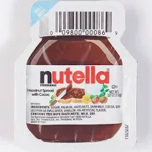 Nutella Chocolate Hazelnut Spread Portion Control Packets