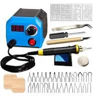 FIRElood wood burning kit,wood burning tool,digitally adjustable temperature wood burner kit,professional wood burner tool kit for adults Beginners