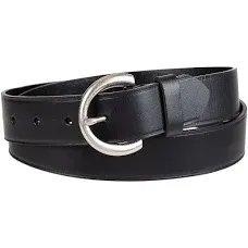 Levi's Women's Casual Soft Leather Jean Belt with Rounded Buckle