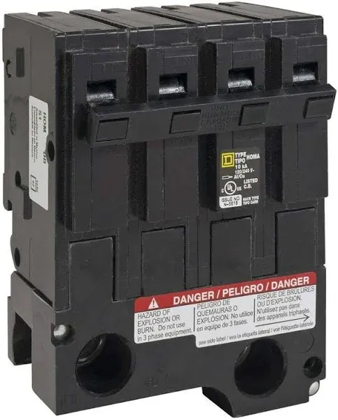 HOM2200BB Square D Plug-In 240V 200A 2pole circuit breaker 10kA@240V Factory New