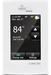 Nuheat SIGNATURE Programmable Dual Voltage Thermostat With WiFi and Touchscreen 