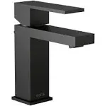 Delta 567LF-BLGPM-PP Modern Single Handle Project-Pack Bathroom Faucet, Matte Black, Faucets