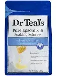 Dr Teals Pure Epsom Salt Soaking Solution with Milk and Honey, 3 Lb