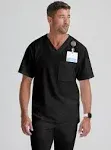 Grey's Anatomy™ by Barco Men's 2-Pocket Tuck In Crossover V-Neck Scrub Top