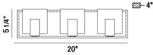 Eurofase Canmore LED Vanity Light 34143-018