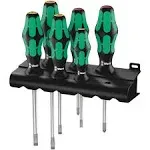 Wera 334/6 Rack Screwdriver Set