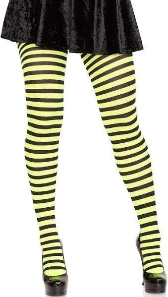 Leg Avenue Women's Nylon Striped Tights