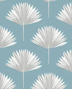 NextWall Tropical Fan Palm Peel and Stick Wallpaper