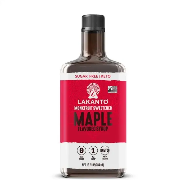 Lakanto Flavored Syrup, Maple - 13 fl oz