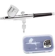 Timbertech Professional Double Action Airbrush BD-130 Mounted 0.3mm Nozzles a...