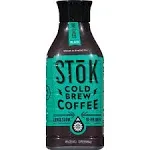 SToK Black, Unsweetened, Medium Roast Arabica-Based Blend Cold Brew Coffee, 48 fl oz Bottle