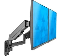 Mount-It! Adjustable Dual Monitor Wall Mount Up to 32&#034; Black (MI-1766B)