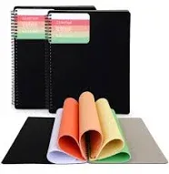 Spiral Notebook, College Ruled, Subject Notebooks with Colored Lined College Ruled Paper, Colored Paper - 8.5 x 11” - Premium Colored Paper Notebook - Perforated - 100 Sheets - 3 Pack (Neon)