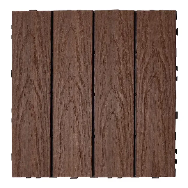 NewTechWood UltraShield Naturale 1 ft. x 1 ft. Quick Deck Outdoor Composite Deck Tile