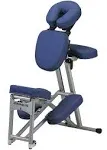 STRONGLITE Portable Massage Chair Ergo Pro II - Ultra-Strong, Lightweight, Foldable Tattoo Spa Chair with Wheels & Carry Case (600lbs Working Weight), Sapphire