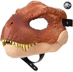 Jurassic World Brown Tyrannosaurus Rex Dinosaur Dino Mask - Camp Cretaceous