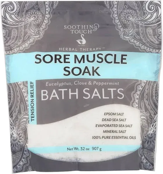 Soothing Touch 32 oz Sore Muscle Soak Bath Salts