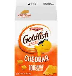 Pepperidge Farm Goldfish Crackers Cheddar Single-Serve Snack 1.5oz Bag 72/Carton