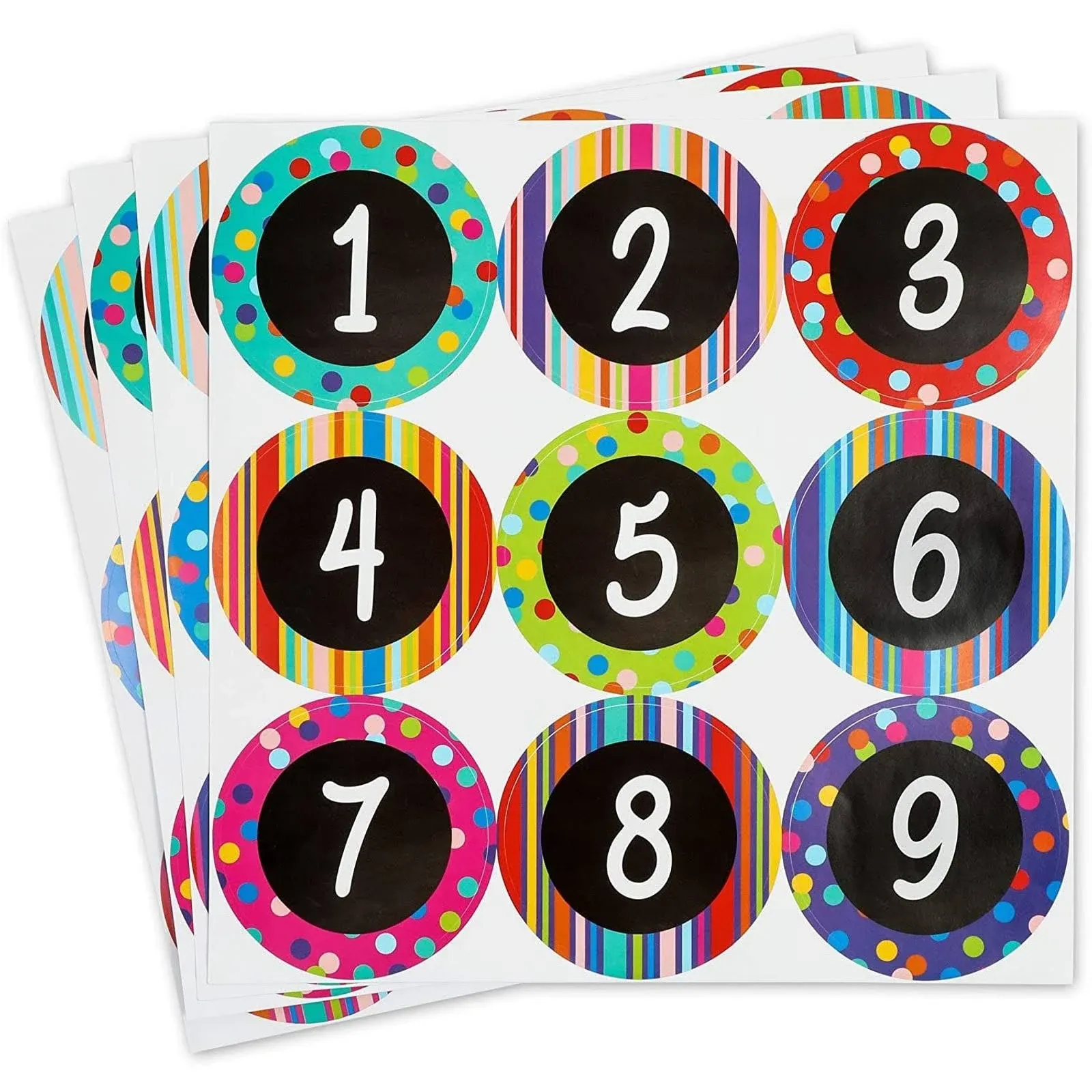 Bright Creations 36 Packs Number Stickers