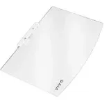 VIVO White Floating Wall Mount Tempered Glass Shelf for DVD Player, Game System