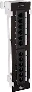 Monoprice 12-Port Vertical Cat6 Mini Patch Panel (110 Type) (568A/B)