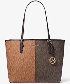 Michael Kors Medium Carryall Tote Zip Top Bag