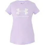 Under Armour Girls' Sportstyle Graphic Short Sleeve - Purple, YSM