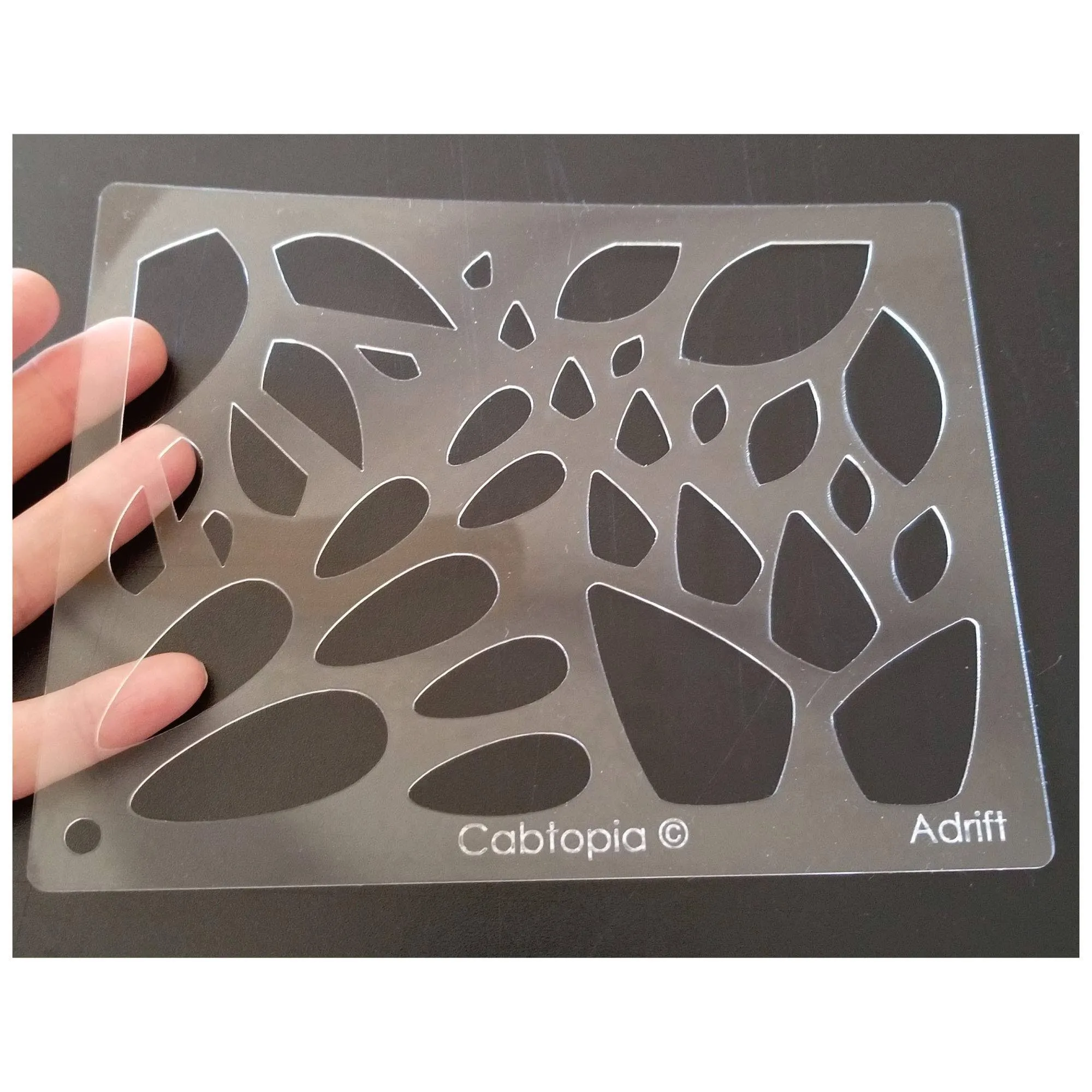 Cabtopia - Lapidary Jewelry Design Template StencilAdrift