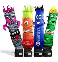 LookOurWay Custom Mini Air Dancers Inflatable Tube Man Set - Miniature Wacky Waving Inflatable Tube Guy with Blower - Add Custom Design and Logo