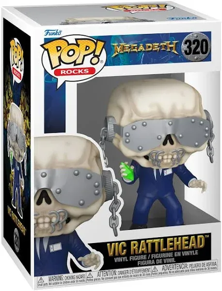 Funko Pop Rocks Megadeth - Vic Rattlehead #320 Music Vinyl Figure