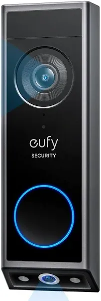 Eufy Security E340 2K Wi-Fi Battery-Powered Video Doorbell - Black