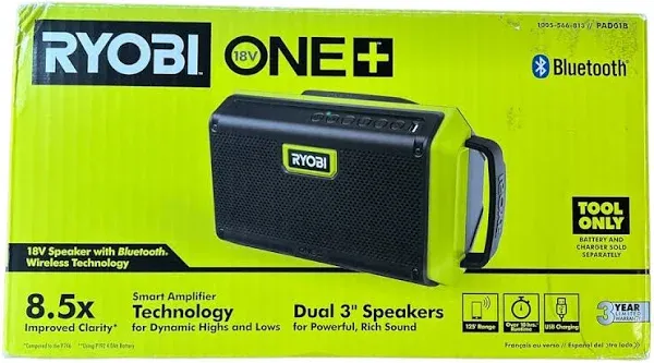 Ryobi 18V Speaker with Bluetooth Wireless Technology