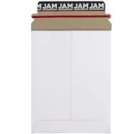 JAM Paper 6" x 8" White Flat Photo Mailer Peel & Seal Closure Envelopes, 6ct.