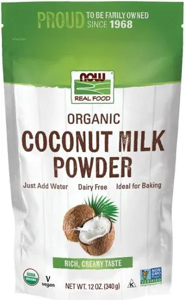 Now Foods Coconut Milk Organic Powder 12 oz