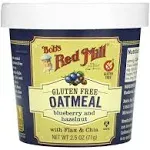 Bob's Red Mill Gluten Free Oatmeal Blueberry and Hazelnut | 2.5 oz Cup