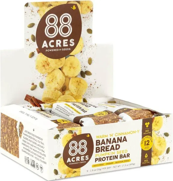 88 Acres, Banana Bread Protein Bar