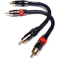 cess-163-1f Low Noise 12 Gauge Premium RCA Audio Line Patch Cable