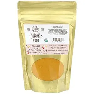 Pure Indian Foods Organic Turmeric Root, Ground, 7.5 oz (212 g)