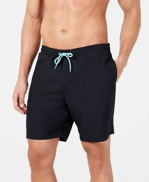 Club Room Men's Quick-Dry Performance Solid Swim Trunks