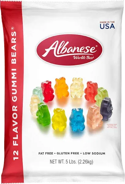 12 Flavor Gummi Bears Albanese