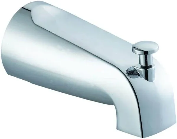 522912 Slip-On Tub Diverter Spout, 1/2-Inch Pipe, Polished Chrome