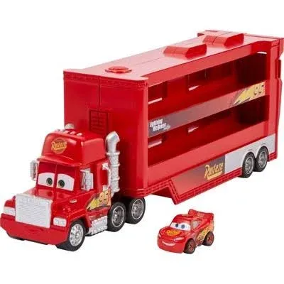 2017 Disney Pixar Cars Mack Semi Hauler Transporter Lightning Mcqueen Mcd Mattel