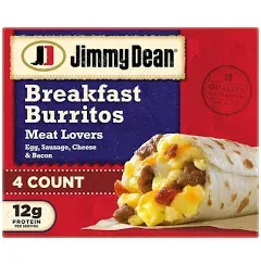 Salutem Vita Jimmy Dean Meat Lovers Breakfast Burritos