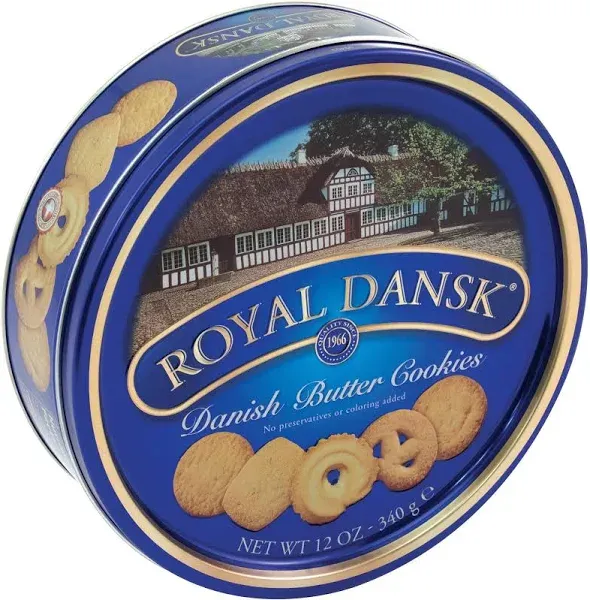 Royal Dansk Danish Cookie Selection No Preservatives or Coloring Added 12 Ounce