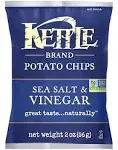 Kettle Potato Chip Sea Salt & Vinegar, 2 Ounce (24 Pack)