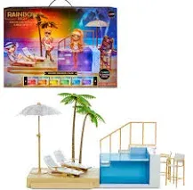 MGA Rainbow High Color Change Pool &amp; Beach Playset (578475), NIB.