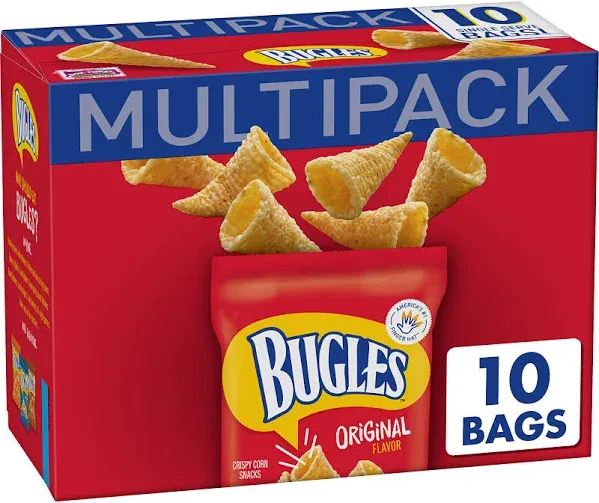 Bugles Bocadillos de maíz crujientes sabor original