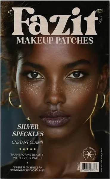 Silver Glitter Freckles Makeup Patches