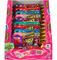 Juicy Drop Pop Variety Pack Sweet Lollipops with Sour Liquid Candy